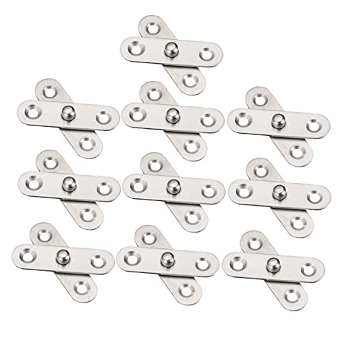 GETAJGHSD 10Stücke Drehbare Türscharniere Up und Down Hinge für Möbel Versteckte Scharniere für Aluminiummöbel Robuste und Korrosionsbeständige Ausführung von GETAJGHSD