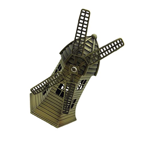 GETAJGHSD 1pc Creative Windmill Model Dekorative Metall Windmühle Kunsthandwerk Desktop von GETAJGHSD