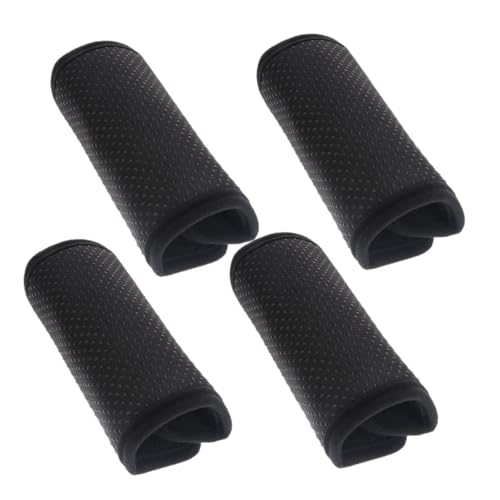GETAJGHSD 2 Paar Gehstock Griffpolster Komfort Armlehnenbezüge Ergonomische Polster für Gehstützen Schwarz Feuchtigkeitsableitendes Gewebe Schnell zu Installieren von GETAJGHSD