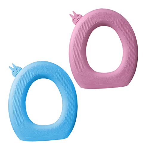 GETAJGHSD 2 STÜCK Eva Toilettensitzauflagen wasserdichte Wc Sitzpolster Waschbare Toilettendeckel für Toiletten Einfache Montage und Rosa und Blau GETAJGHSD 2 STÜCK Eva Toilettensitzauflagen wasserdichte Wc Sitzpolster Waschbare Toilettendeckel für Toiletten Einfache Montage und Rosa und Blau von GETAJGHSD