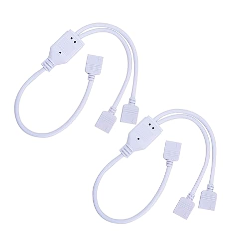 GETAJGHSD 2 STÜCK Pin LED Rgb Strip Splitter Kabel Ports für Smd Rgb Lichtleisten Einfache Verbindung ohne Löten Weiß GETAJGHSD 2 STÜCK Pin LED Rgb Strip Splitter Kabel Ports für Smd Rgb Lichtleisten Einfache Verbindung ohne Löten Weiß von GETAJGHSD