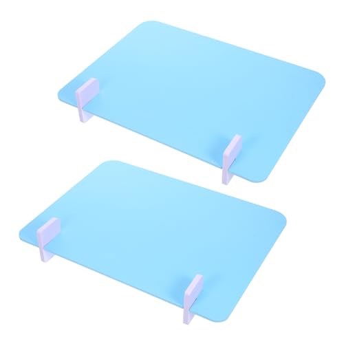 GETAJGHSD 2sätze Freistehende Akustische Tischtrennwände Für Schulen Und Büros Tragbare Datenschutzpanelen Für Prüfung Lernen Und Essbereiche Inklusive Einfacher Montagebasis Blau von GETAJGHSD