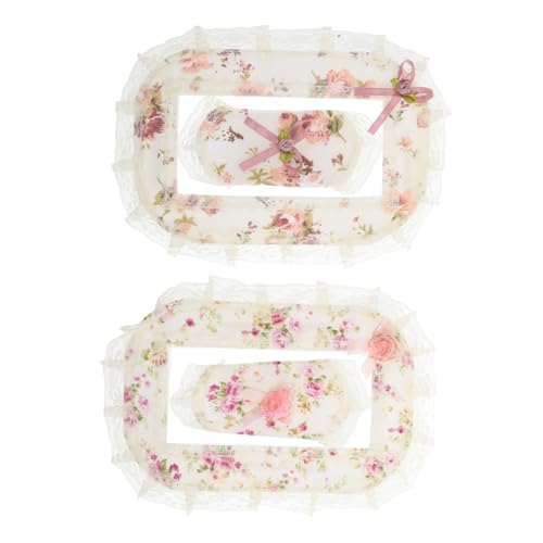 GETAJGHSD 2 Sätze Türklingel Schutzhülle aus Teiliges mit Blumenmuster Einsetzbar für Verschiedene Modelle Schnell Montierbar Dekorativer für Zuhause von GETAJGHSD