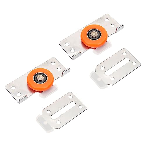 GETAJGHSD 2 Sätze Verstellbares Schiebetürrollen für Kleiderschrank aus Hochwertigem Nylon und Eisen Geräuschlose Türpulley für Schrank und Schiebetüren Langlebiges Türzubehör für Einfache von GETAJGHSD