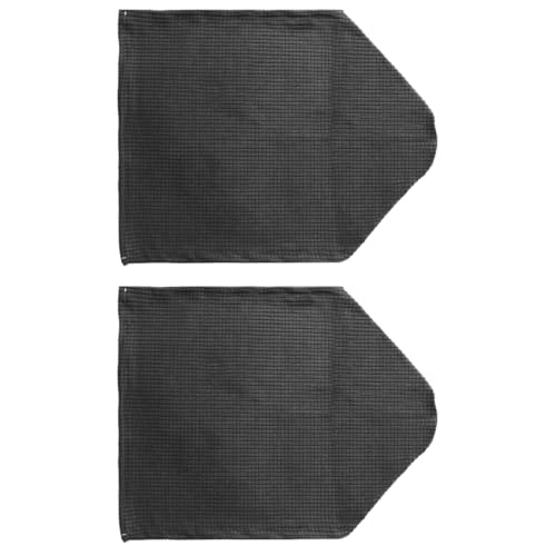 GETAJGHSD 2 Stück Elastische Sofa Armlehnenbezüge Schützende Hussen für Sofa und Sessel Schwarz für Zuhause und Büro Hautfreundlich und Langlebig von GETAJGHSD