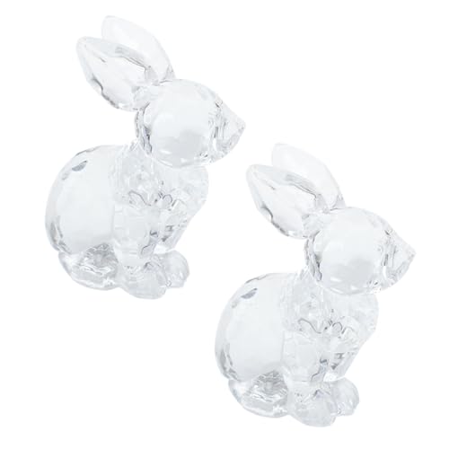 GETAJGHSD 2stücke Kristall Kaninchen Figurine Statue Handgefertigte Kunststoff Tier-skulpturen Für Home Office Dekoration Süße Hasen Ornamente Für Hochzeiten Und Geburtstage GETAJGHSD 2stücke Kristall Kaninchen Figurine Statue Handgefertigte Kunststoff Tier-skulpturen Für Home Office Dekoration Süße Hasen Ornamente Für Hochzeiten Und Geburtstage von GETAJGHSD
