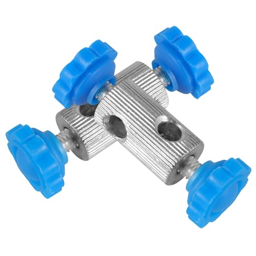 GETAJGHSD 2 Stück Kreuzclip Klemmständer Laborstativklemme Laborstativkopf Klemmhalter Laborstativ Stützklemme Labor Klemmhalter Labor Griffstütze Laborstativklemmen Stativ Klemmhalter von GETAJGHSD