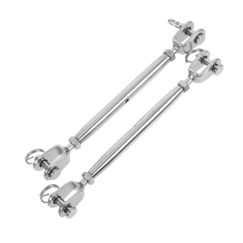 GETAJGHSD 2 Stück Schraubenspanner Jaw und Jaw aus Korrosionsbeständige Spannschlösser für Drahtseilspannung für Kabel und Seilsysteme GETAJGHSD 2 Stück Schraubenspanner Jaw und Jaw aus Korrosionsbeständige Spannschlösser für Drahtseilspannung für Kabel und Seilsysteme von GETAJGHSD
