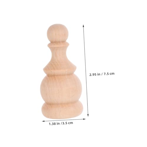 GETAJGHSD 2 Stück Unbehandelte Dekorative Endstücke Robuste Holzsäulen Abschlusskappen für Möbel Treppen Gardinenstangen Vielseitig für DIY Heimdeko Natürliche Maserung Einfache Montage von GETAJGHSD