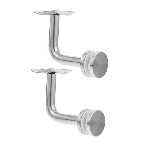 GETAJGHSD 2 Stück Wandhalterung Handlaufhalter Teiliges Rostfrei Treppenhandlauf Befestigung Banister Bracket Robust Stabil für Moderne Innendekoration von GETAJGHSD