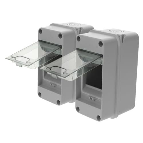 GETAJGHSD 2 Stück Wetterfeste Verteilungsschutzbox Elektrische Verbindungsbox für Außenbereich Spritzwassergeschützt Transparentes Fenster für Stromversorgung und Ladegeräte GETAJGHSD 2 Stück Wetterfeste Verteilungsschutzbox Elektrische Verbindungsbox für Außenbereich Spritzwassergeschützt Transparentes Fenster für Stromversorgung und Ladegeräte von GETAJGHSD