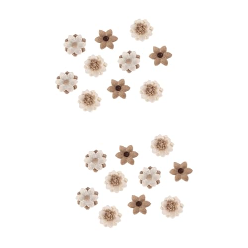 GETAJGHSD 20stücke Jute Blumen Accessoires Für Hochzeiten Und Partys Handgemachte Deko-Elemente Im Gemischten Design Für Kreative Bastelprojekte Und Tischdekorationen von GETAJGHSD