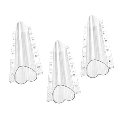 GETAJGHSD 3 Stück Herzförmige Gemüseform Teiliges aus Langlebigem PC Material Flexibles Wachstumshilfe für Gurken und Früchte Transparent zur Beobachtung Wachstums im Garten Praktisch für von GETAJGHSD