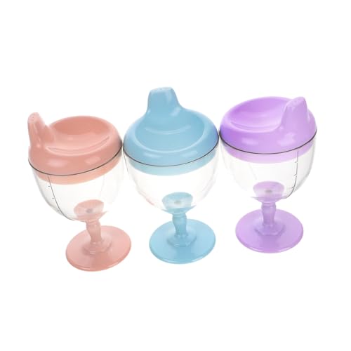 GETAJGHSD 3stücke Schnabelbecher Für Kleinkinder Kleine Weinschnabelbecher Becher Im Becher-stil Trinkbecher Für Junge Mädchen Wiederverwendbare Milch Und Saftbecher von GETAJGHSD