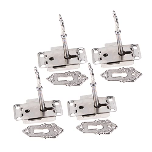 GETAJGHSD 4 Sätze Antike Schubladenschlösser Langlebiger mit Schlüssel Vintage Möbelbeschläge für Schmuckkästen Schränke und Aufbewahrungsboxen GETAJGHSD 4 Sätze Antike Schubladenschlösser Langlebiger mit Schlüssel Vintage Möbelbeschläge für Schmuckkästen Schränke und Aufbewahrungsboxen von GETAJGHSD