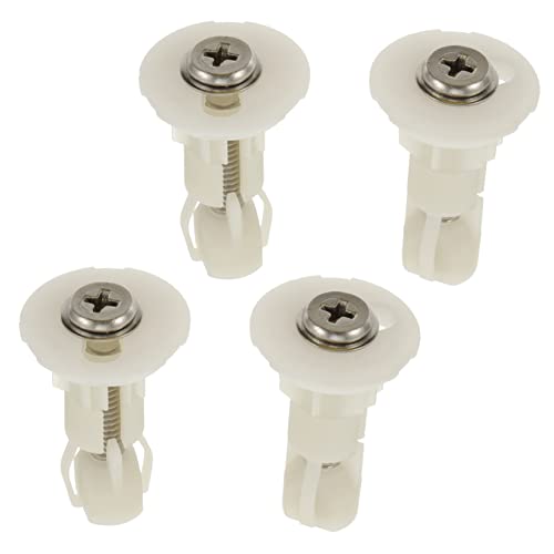 GETAJGHSD 4 Sätze Toilettendeckel Befestigungsset Teiliges Set mit Expansionsschrauben und Unterlegscheiben Strapazierfähigem Nylon für Einfache Installation und Hohe Stabilität von GETAJGHSD
