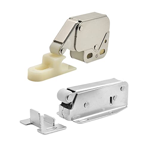 GETAJGHSD 4 Stück Selbstverriegelnde Schranktürverriegelungen Druckknopfverschluss für Schränke Kleiderschränke und Möbel Einfache Bedienung Automatische Öffnung Druck GETAJGHSD 4 Stück Selbstverriegelnde Schranktürverriegelungen Druckknopfverschluss für Schränke Kleiderschränke und Möbel Einfache Bedienung Automatische Öffnung Druck von GETAJGHSD
