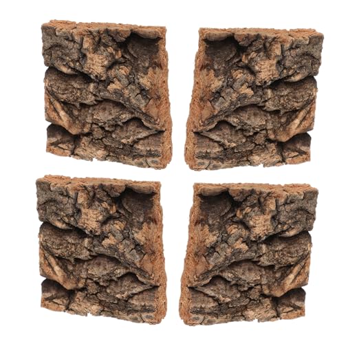 GETAJGHSD 4 Stück Teiliges Reptilien Versteck Bark Hintergrund Terrarium Kletterplattform für Echsen Schildkröten und Vielseitiges Terrarienzubehör Natürliche Habitatdekoration GETAJGHSD 4 Stück Teiliges Reptilien Versteck Bark Hintergrund Terrarium Kletterplattform für Echsen Schildkröten und Vielseitiges Terrarienzubehör Natürliche Habitatdekoration von GETAJGHSD