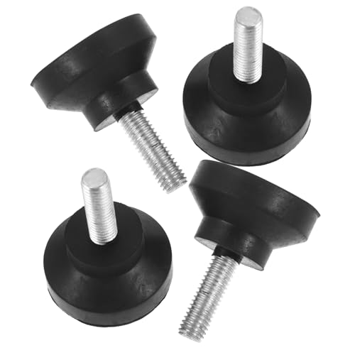 GETAJGHSD 4 Stück Teiliges Verstellbares Möbel Nivellierfüße aus Metall und Gummi rutschfeste Stoßdämpfende Schwerlast Tischbeine für Maschine und Möbel Geräuschreduzierend und GETAJGHSD 4 Stück Teiliges Verstellbares Möbel Nivellierfüße aus Metall und Gummi rutschfeste Stoßdämpfende Schwerlast Tischbeine für Maschine und Möbel Geräuschreduzierend und von GETAJGHSD