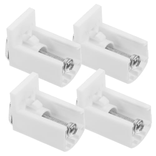 GETAJGHSD 4 Stück Verstellbare Befestigungsbrackets für Fensterjalousien Robuste Montagehalterung aus Pom und Einfache Installation ohne Bohren für Verschiedene Vorhangstile GETAJGHSD 4 Stück Verstellbare Befestigungsbrackets für Fensterjalousien Robuste Montagehalterung aus Pom und Einfache Installation ohne Bohren für Verschiedene Vorhangstile von GETAJGHSD