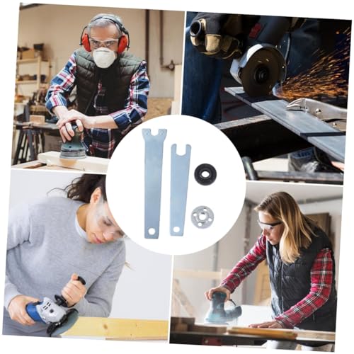 GETAJGHSD 4 Stück Winkelschleifer Spanner Set Teilig Flanschmutter Ersatzkit Carbonstahl Installieren Geeignet für Schleifen Schneiden und Polieren von Metall GETAJGHSD 4 Stück Winkelschleifer Spanner Set Teilig Flanschmutter Ersatzkit Carbonstahl Installieren Geeignet für Schleifen Schneiden und Polieren von Metall von GETAJGHSD