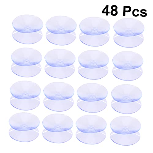 GETAJGHSD 48 Stück Transparente Doppel Seitige Saugnäpfe für rutschfeste Pads für Tischplatten Badezimmer Küche ohne Haken Vielseitig Einsetzbar GETAJGHSD 48 Stück Transparente Doppel Seitige Saugnäpfe für rutschfeste Pads für Tischplatten Badezimmer Küche ohne Haken Vielseitig Einsetzbar von GETAJGHSD