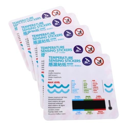 GETAJGHSD 5 Stück Badethermometer Babybadewanne Ersatz Badetemperaturaufkleber Badezimmertemperaturaufkleber Selbstklebendes Thermometer Für Badezimmer Wassertemperatur GETAJGHSD 5 Stück Badethermometer Babybadewanne Ersatz Badetemperaturaufkleber Badezimmertemperaturaufkleber Selbstklebendes Thermometer Für Badezimmer Wassertemperatur von GETAJGHSD