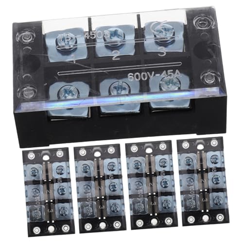 GETAJGHSD 5 Stück Klemmenblock Küchenklemme Netzwerkkabel Übertragungsplatine Klemmenleisten Steckverbinder Netzwerkkabeladapter Leiterplatte Schraubklemme Zweireihig Mit Abdeckung GETAJGHSD 5 Stück Klemmenblock Küchenklemme Netzwerkkabel Übertragungsplatine Klemmenleisten Steckverbinder Netzwerkkabeladapter Leiterplatte Schraubklemme Zweireihig Mit Abdeckung von GETAJGHSD