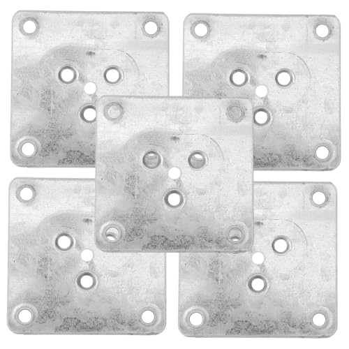 GETAJGHSD 5 Stück Teiliges Möbelbein Befestigungsplatten Verstellbare Tischbein Verbinder für Sofa Stühle und Möbel Metallplatten mit Vorgebohrten Löchern für Einfache Montage GETAJGHSD 5 Stück Teiliges Möbelbein Befestigungsplatten Verstellbare Tischbein Verbinder für Sofa Stühle und Möbel Metallplatten mit Vorgebohrten Löchern für Einfache Montage von GETAJGHSD