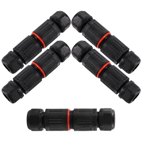 GETAJGHSD 5 Stück Wasserdichte Kabelverschraubung Outdoor Elektrischer Verbinder Professioneller Kabelanschluss ohne Schrauben Geeignet für Mm² bis Mm² für Außenbeleuchtung und Elektrische GETAJGHSD 5 Stück Wasserdichte Kabelverschraubung Outdoor Elektrischer Verbinder Professioneller Kabelanschluss ohne Schrauben Geeignet für Mm² bis Mm² für Außenbeleuchtung und Elektrische von GETAJGHSD