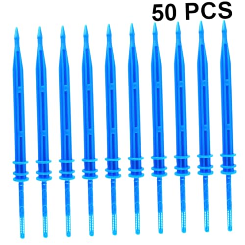 GETAJGHSD 50 Stück Automatische Tropf bewässerung Tropfstecker für Zimmerpflanzen Installieren Tragbar Optimaler Feuchtigkeitsregler für Blumentöpfe Garten und Gewächshaus Blau von GETAJGHSD