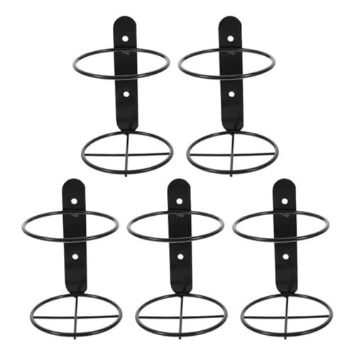 GETAJGHSD 5Stücke Teiliges Wand Weinregal aus Metall Eleganter Flaschenhalter für Küche und Bar Handgefertigt zur Sicheren Präsentation Mühelose Montage Zeitgemäßes Design von GETAJGHSD