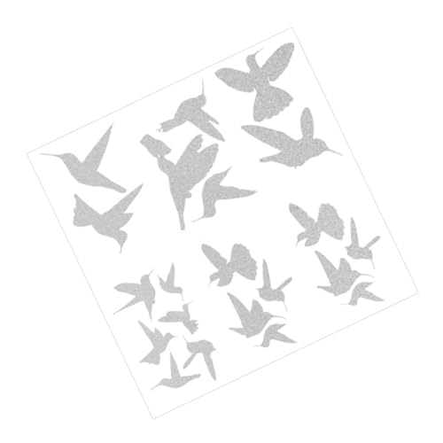 GETAJGHSD 6Stücke Teiliges Fensteraufkleber Hummingbird Kollisionsaufkleber Wasserdichte Dekoration für Fenster Schützt vor Vogelschlägen Geeignet für Glasscheiben und Terrassentüren von GETAJGHSD