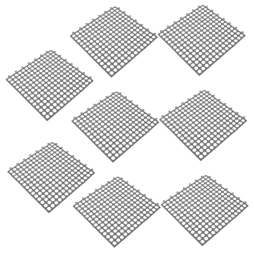 GETAJGHSD 8stücke Teiliges rutschfeste Bodenmatten Mit Ablauflöchern wasserdichte Zuschneidbare Fliesen Für Küche Und Bad Optimaler Schutz Und Komfort Hochfrequentierten Bereichen von GETAJGHSD