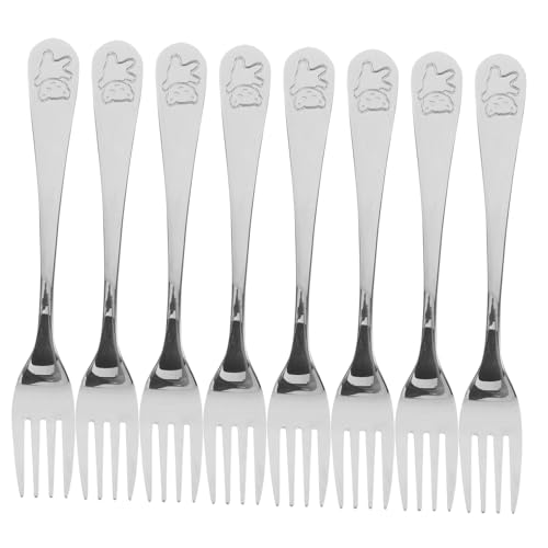 GETAJGHSD 9 Stück Teiliges Set Kinderbesteck Gabeln für Obst Snacks und Desserts Ergonomisches Design für Komfortable Handhabung für Zuhause und Partys von GETAJGHSD