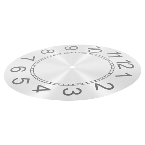 GETAJGHSD Aluminium Wanduhr DIY Metall für Quarz Uhrwerk Stabil Langlebig Kreative Gestaltung für Zuhause oder Büro Präzise Zeitmessung Silbernes Design von GETAJGHSD