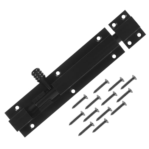 GETAJGHSD Aluminiumlegierung Schieberiegel Langlebiger Türriegel für Türen Kästen und Fenster Verbessert die und Haltbarkeit Schwarz GETAJGHSD Aluminiumlegierung Schieberiegel Langlebiger Türriegel für Türen Kästen und Fenster Verbessert die und Haltbarkeit Schwarz von GETAJGHSD