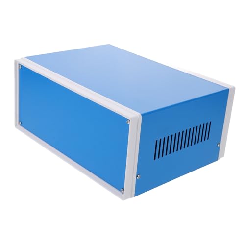 GETAJGHSD Blaues Metall elektronikgehäuse Stabile Anschlussdose Professionelles Projektgehäuse für DIY elektronische Praktische Aufputz abzweigdose von GETAJGHSD