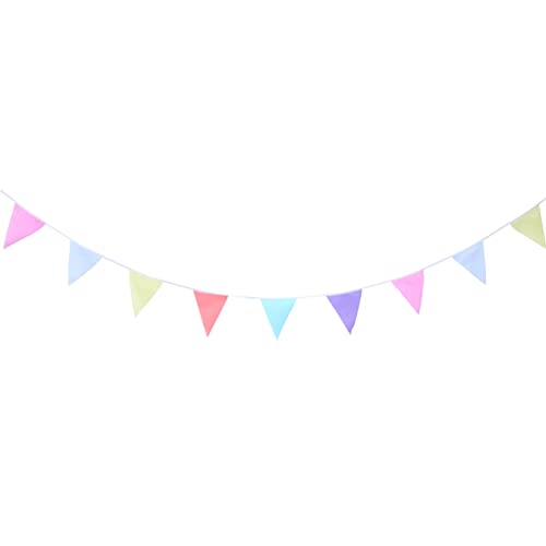 GETAJGHSD Bunte Wimpelkette mit Farbigen Triangel Flaggen für Geburtstagsfeiern Hochzeiten und Garten Dekoration für Feste und Outdoor Aktivitäten GETAJGHSD Bunte Wimpelkette mit Farbigen Triangel Flaggen für Geburtstagsfeiern Hochzeiten und Garten Dekoration für Feste und Outdoor Aktivitäten von GETAJGHSD