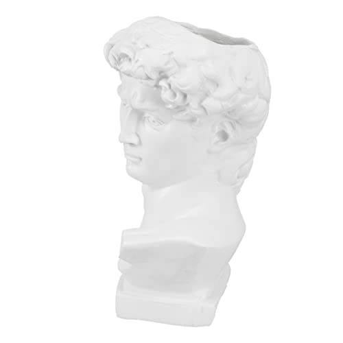 GETAJGHSD David Statue Stiftehalter Griechische Dekoration Kreative Blumenvase Makeup Halter für Schreibtisch Wohnzimmer Büro Kunstvolles Design Mittelgroß Perfektes von GETAJGHSD