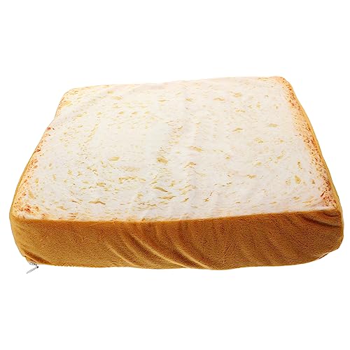 GETAJGHSD Dekorative Katzen Schlafmatte Abnehmbares und Waschbares Kissen für Haustiere Gemütliches Plüschkissen im Toast Design für Zuhause und Reisen von GETAJGHSD