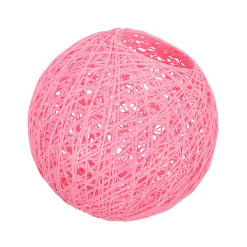 GETAJGHSD Dekorativer Rattan Ball Lampenschirm Praktischer Leuchtenbezug für Hängelampe Tischlampe und Wandlampen Rosa Vielseitig Einsetzbar Leicht und Bruchsicher GETAJGHSD Dekorativer Rattan Ball Lampenschirm Praktischer Leuchtenbezug für Hängelampe Tischlampe und Wandlampen Rosa Vielseitig Einsetzbar Leicht und Bruchsicher von GETAJGHSD