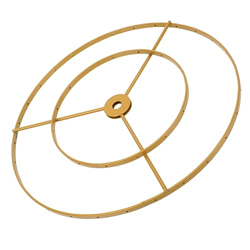 GETAJGHSD Doppelter Ring Lampenschirm Pendelleuchte Diy Hängelampe Gestell für Kreative Beleuchtung Øcm Stabil und Vielseitig Einsetzbar von GETAJGHSD
