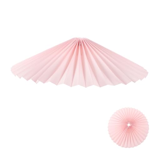 GETAJGHSD Einstellbarer Faltlampenschirm aus Stoff für Steh und Tischlampen Retro Design Drehbarer Lampenschirm für Schlafzimmer Pinke Faltenoptik GETAJGHSD Einstellbarer Faltlampenschirm aus Stoff für Steh und Tischlampen Retro Design Drehbarer Lampenschirm für Schlafzimmer Pinke Faltenoptik von GETAJGHSD