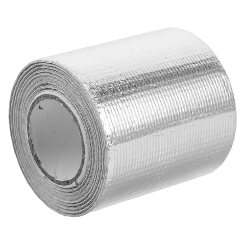 GETAJGHSD Hitzeschutzband Auspuff Aluminiumfaser Hitzebeständig Chemikalienresistent mit Edelstahl Kabelbinder für Auto Auspuff Krümmer Motor von GETAJGHSD