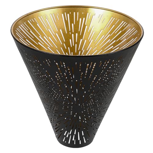 GETAJGHSD Hollow Out Metal Lampshade Dekorativer Lampenschirm für Deckenleuchten Vintage Design für Industrie Robuste und Praktische Lichtabdeckung für Wohnräume und Bars von GETAJGHSD