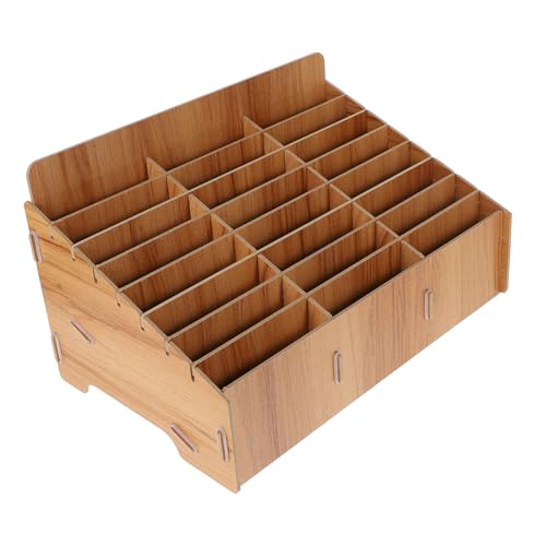 GETAJGHSD Holz Aufbewahrungsbox mit Fächern Natürliche Multi Grid Handy Management Box aus Teakholzfarbe Mobiler Telefonhalter für Klassenzimmer Büro und Besprechungsraum Nachhaltiger GETAJGHSD Holz Aufbewahrungsbox mit Fächern Natürliche Multi Grid Handy Management Box aus Teakholzfarbe Mobiler Telefonhalter für Klassenzimmer Büro und Besprechungsraum Nachhaltiger von GETAJGHSD