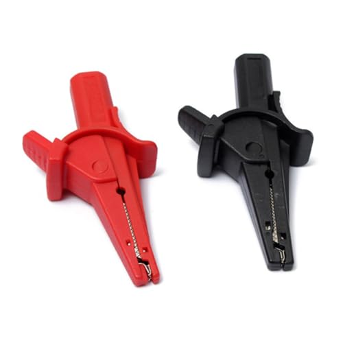 GETAJGHSD Isolierter Alligator Klemmen Clip Bananenstecker Multimeter Prüfspitze Batterietestklemme Rot für Autobatterien Solarpanel Elektrische Messungen von GETAJGHSD