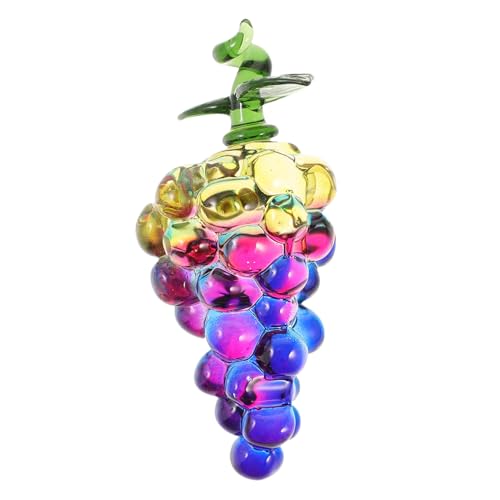 GETAJGHSD Kristall trauben ornament aus Funkelndem Handgefertigte Fruchtfigur für Schreibtisch und Ablage Dekorative Deko für Home Office Langlebige Wohnkultur Geschenkidee von GETAJGHSD