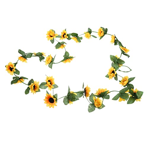 GETAJGHSD Künstliche Sonnenblumen Hängende Girlande Lange Dekoration für Hochzeiten Partys und Zuhause Kunstblumen für DIY Projekte und Festliche Anlässe GETAJGHSD Künstliche Sonnenblumen Hängende Girlande Lange Dekoration für Hochzeiten Partys und Zuhause Kunstblumen für DIY Projekte und Festliche Anlässe von GETAJGHSD